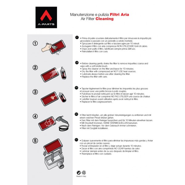 Filtro Aria Sportivo A-Parts Per BMW - Lavabile, Compatibile Con R1200GS, R NineT, F800 E Altri - Foto 7