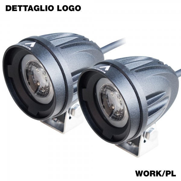 2 Faretti AGGIUNTIVI MOTO U9 LED Fari supplementari + Pulsante