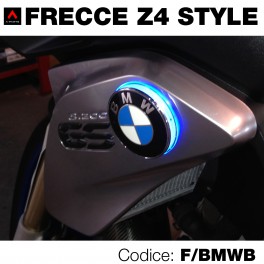 Frecce led blu moto BMW-Z4 style - 70 mm