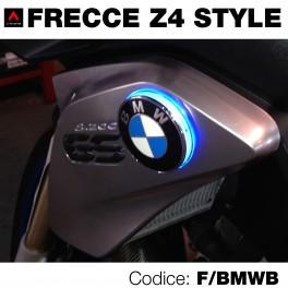 Frecce led blu moto BMW-Z4 style - 70 mm Frecce led blu moto BMW-Z4 style - 70 mm
