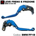 Kit leva frizione e leva freno blu BMW
