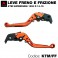 Kit leva frizione e leva freno arancione KTM