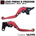 Kit leva frizione e leva freno rossa Yamaha